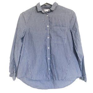 Zara Girl's Striped Button Up Collared Shirt Size 13/14